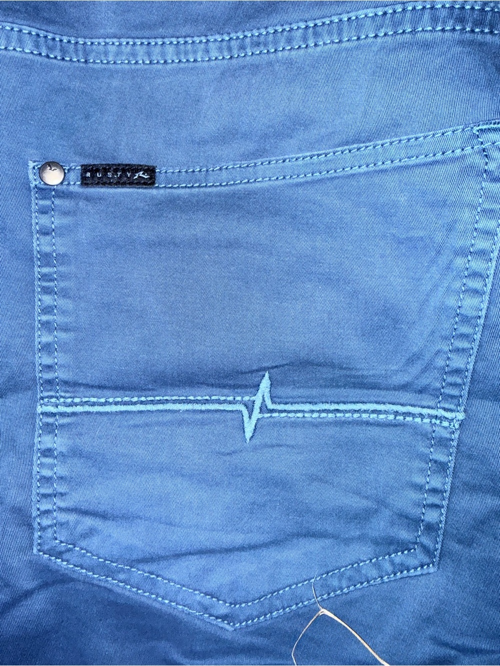 Rusty Size 34 Classic Flat Front Men’s Shorts in Deep Blue - Picture 4 of 8